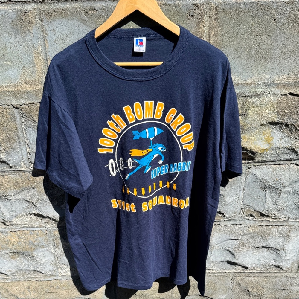 Vintage WW2 100th Bomb group t shirt xl military world war 2 squadron